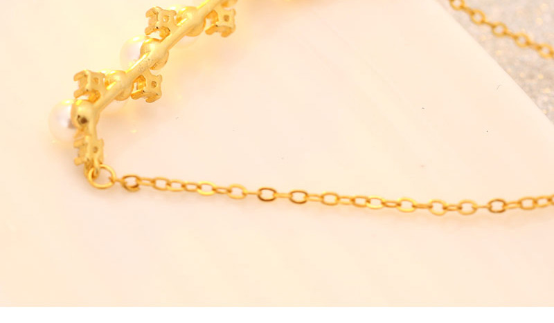 Fashion Golden Pearl Zircon Necklace,Pendants