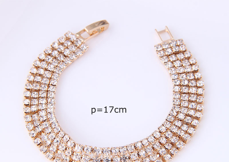 Fashion Silver Metal Flash Diamond Bracelet,Fashion Bracelets