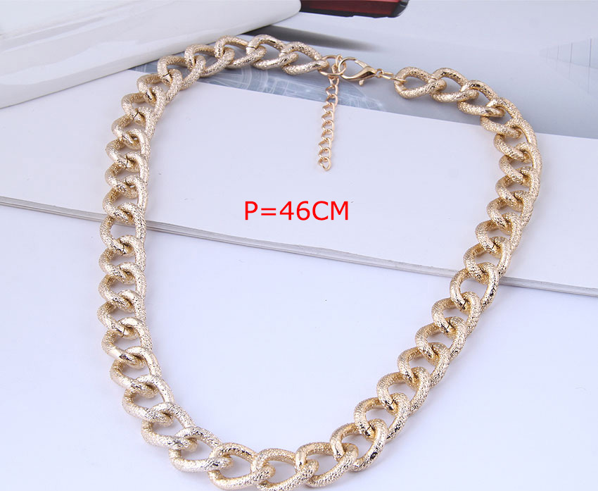 Fashion Silver Metal Chain Fine Frosted Necklace,Chains