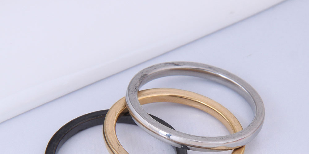 Fashion Color Mixing Stainless Steel Ring,Rings