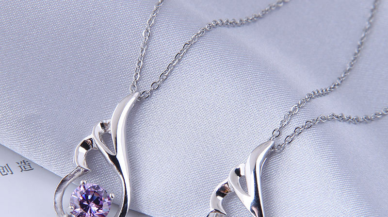Fashion Purple Angel Wings Wing Necklace,Necklaces
