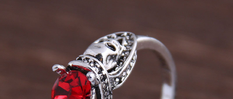 Fashion Red Open Ring With Gems,Fashion Rings