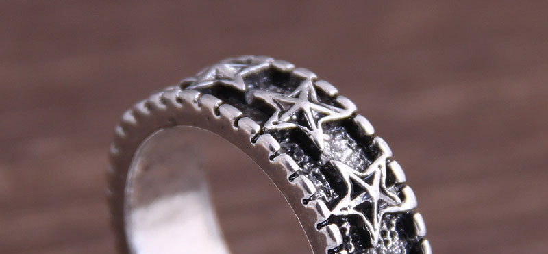 Fashion Silver Color Star Pattern Ring,Fashion Rings