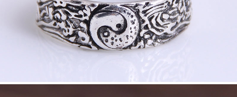 Fashion Silver Color Tai Chi Pattern Open Ring,Fashion Rings