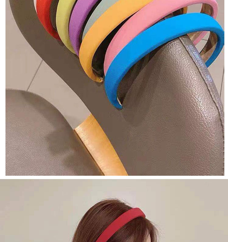 Fashion Powder Pure Color Sponge Headband,Head Band