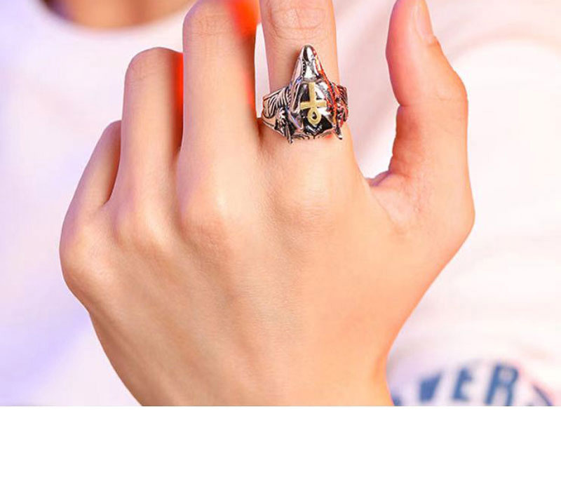 Fashion Silver Color Metal Wolf Head Ring,Fashion Rings