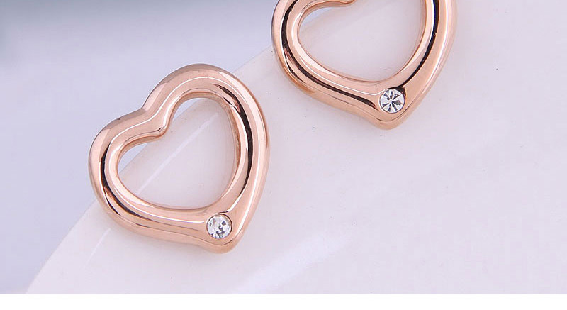 Fashion Gold Love Titanium Steel Earrings,Earrings