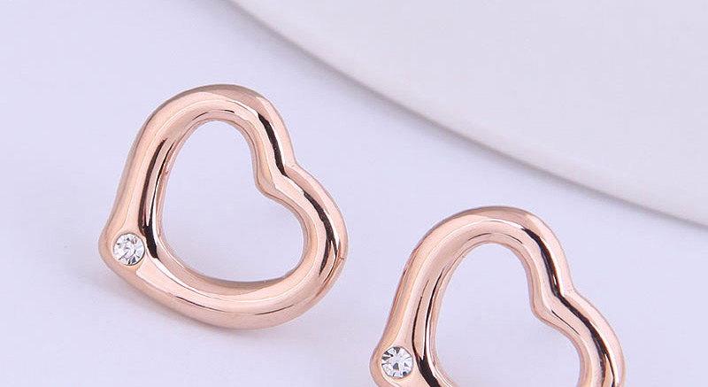 Fashion Gold Love Titanium Steel Earrings,Earrings