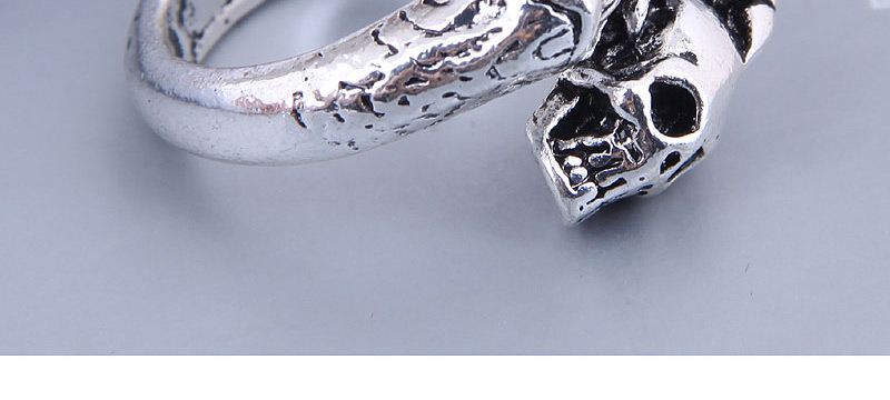 Fashion Silver Alloy Skull Open Ring,Fashion Rings
