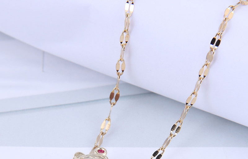Fashion Rose Gold Copper And Diamond Small Goldfish Necklace,Necklaces