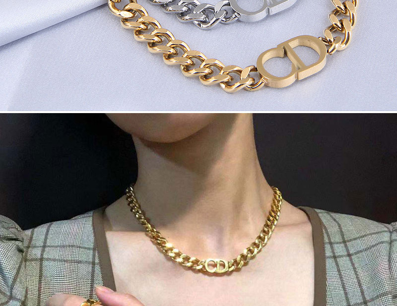 Fashion Golden Metal Letter Chain Bracelet,Bracelets