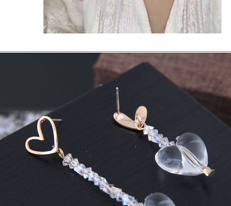 Fashion Gold Color Asymmetrical Love Earrings,Drop Earrings