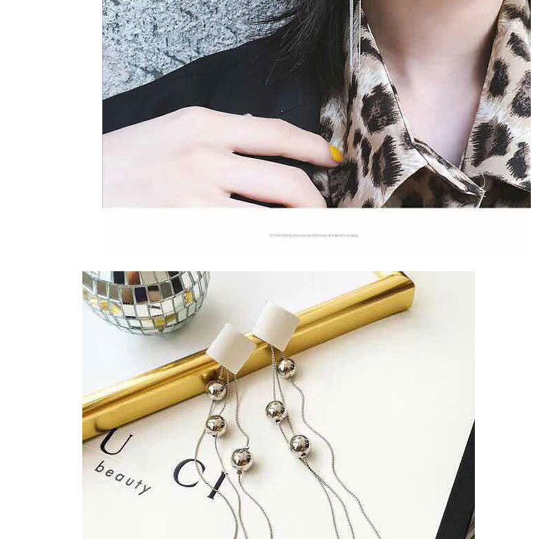 Fashion Gold Color Metal Cube Tassel Earrings,Drop Earrings