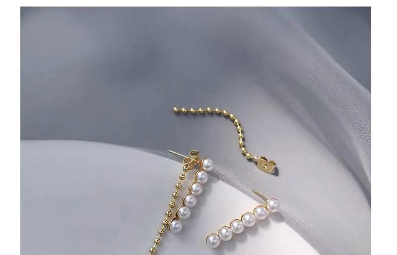 Fashion Gold Pearl Tassel Earrings,Drop Earrings