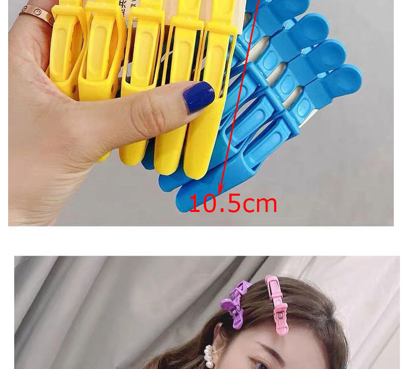 Fashion Blue Plastic Alligator Hair Clip,Hairpins