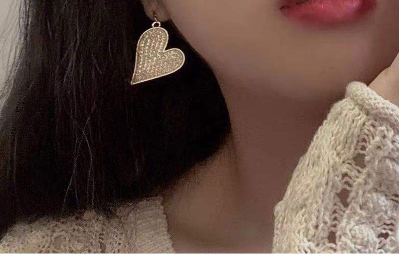 Fashion Gold Love Pearl Asymmetrical Stud Earrings,Stud Earrings
