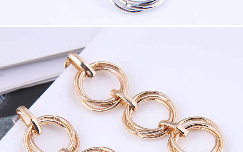 Fashion Gold Metal Circle Earrings,Drop Earrings
