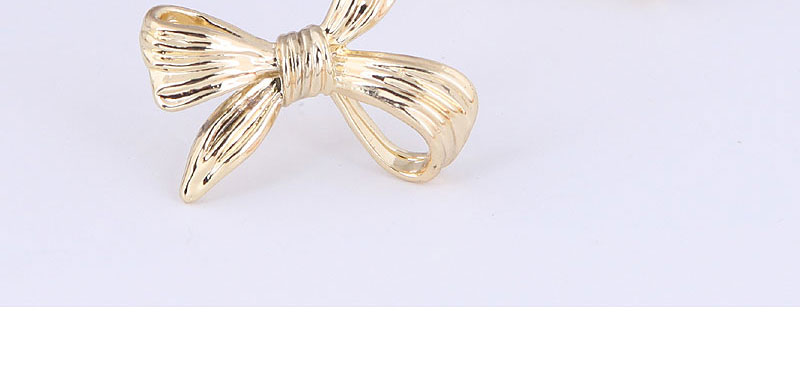 Fashion Gold Alloy Bow Earrings,Stud Earrings