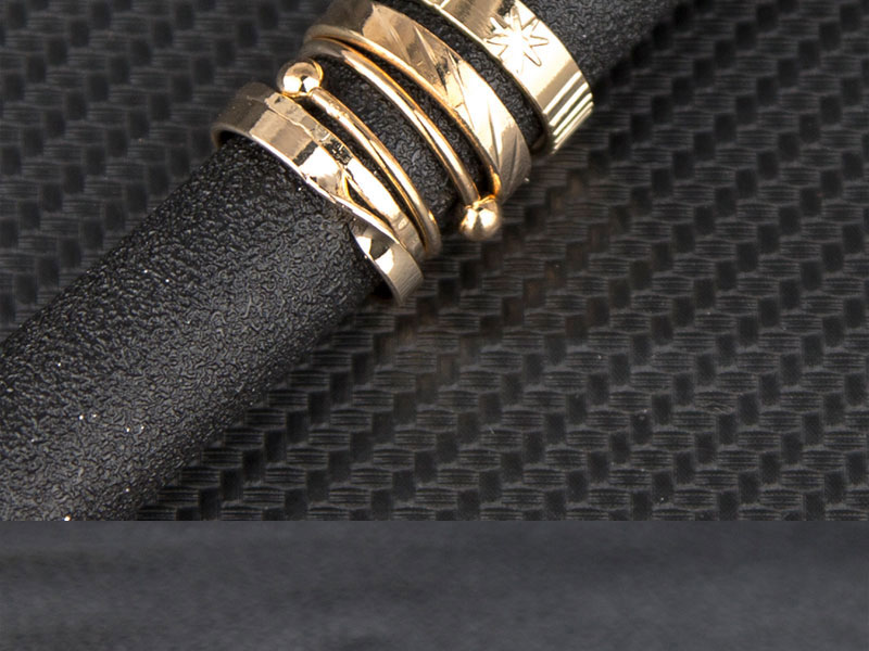 Fashion Gold Alloy Geometric Twist Open Ring Set,Jewelry Sets