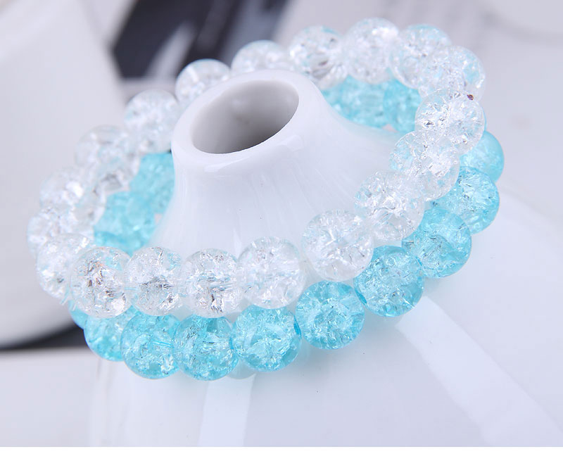 Fashion Blue Popcorn Crystal Beaded Bracelet,Fashion Bracelets