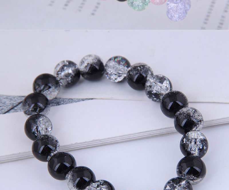Fashion Black Popcorn Crystal Beaded Bracelet,Fashion Bracelets