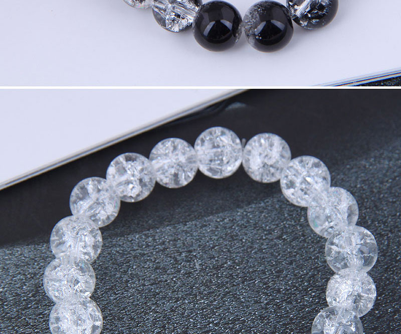 Fashion Black Popcorn Crystal Beaded Bracelet,Fashion Bracelets