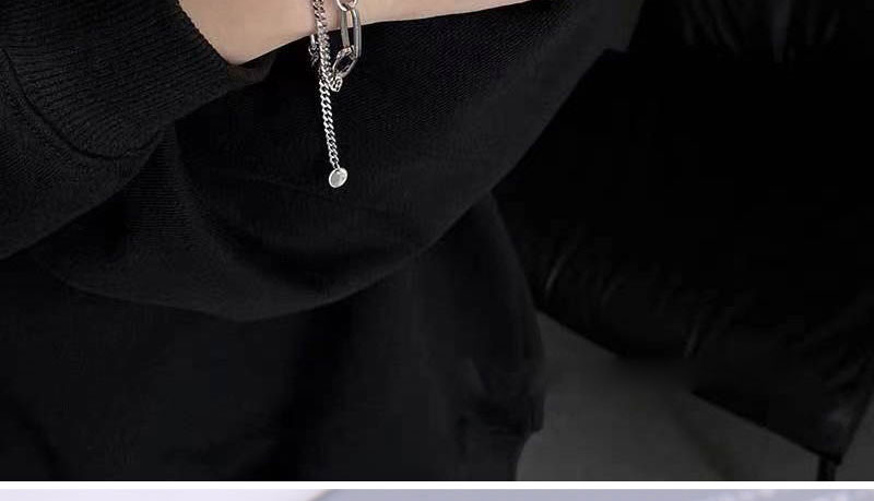 Fashion Silver Color Titanium Steel Chain Bracelet,Bracelets