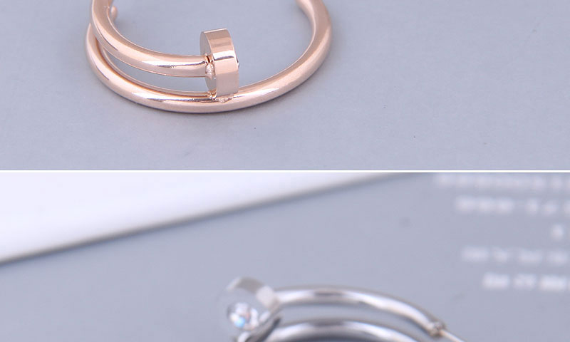 Fashion Gold Color Titanium Steel Rivet Ear Ring,Earrings