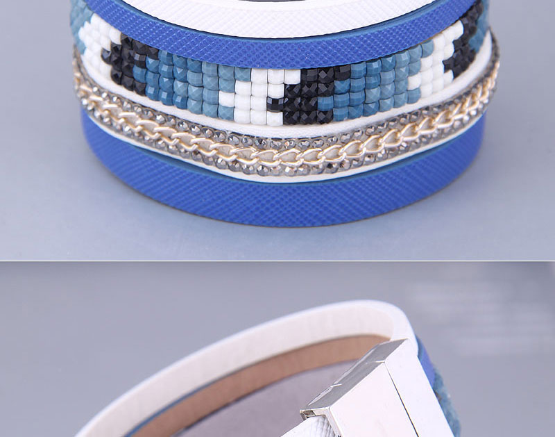 Fashion 1# Metallic Leather Magnetic Bracelet,Fashion Bracelets