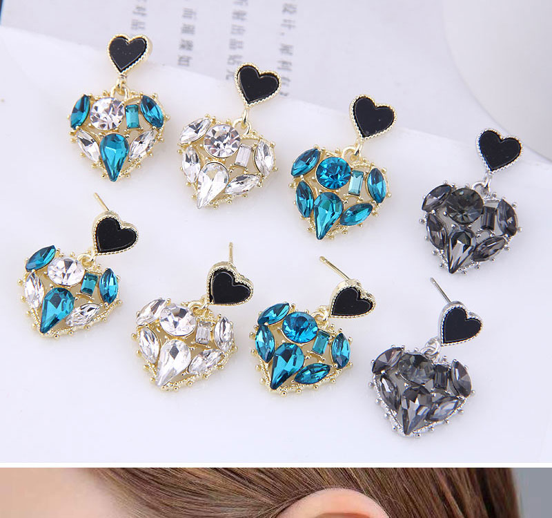 Fashion 1# Alloy Geometric Love Ear Studs,Stud Earrings