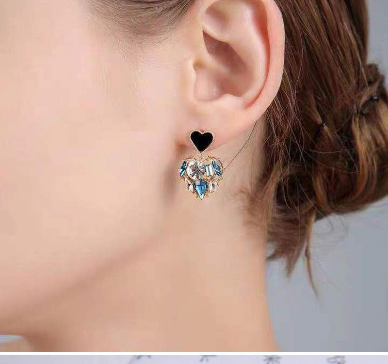 Fashion 3# Alloy Geometric Love Ear Studs,Stud Earrings