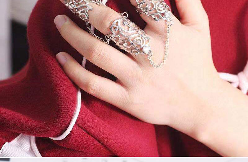 Fashion Gold Color Metal Hollow Carved One-piece Ring,Fashion Rings