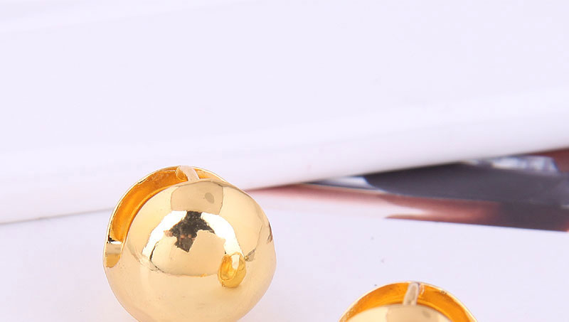Fashion Gold Color Metal Round Ear Studs,Earrings