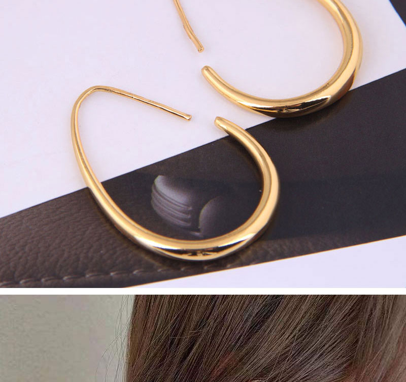 Fashion Gold Color Metal Geometric Earrings,Earrings