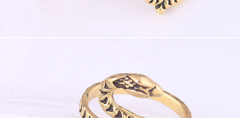 Fashion Gold Color Alloy Geometric Snake Ring,Fashion Rings