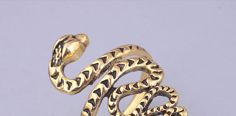 Fashion Gold Color Alloy Geometric Snake Ring,Fashion Rings