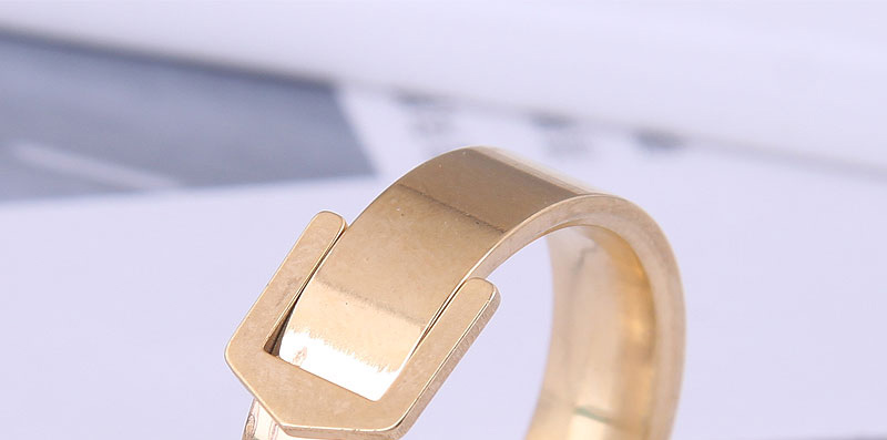 Fashion Gold Color Steel Belt Stainless Steel Ring,Rings
