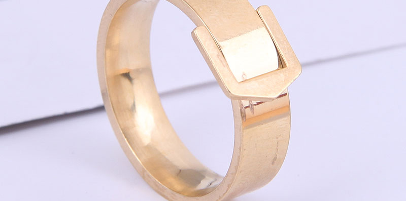 Fashion Gold Color Steel Belt Stainless Steel Ring,Rings