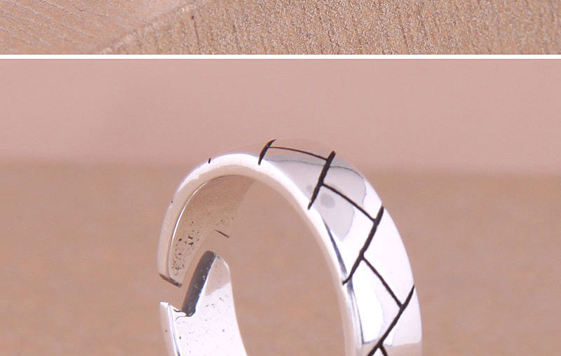 Fashion Silver Solid Copper Geometric Open Ring,Rings