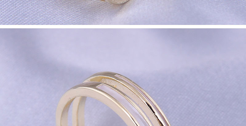 Fashion Gold Copper Drip Geometric Open Ring,Rings