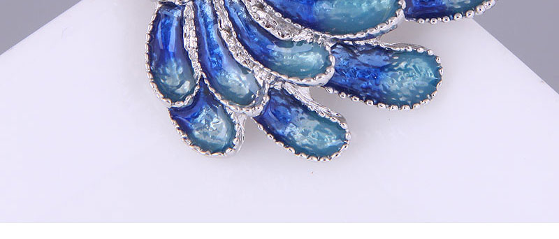 Fashion Blue Alloy Inlaid Piercing Sparrow Brooch,Korean Brooches