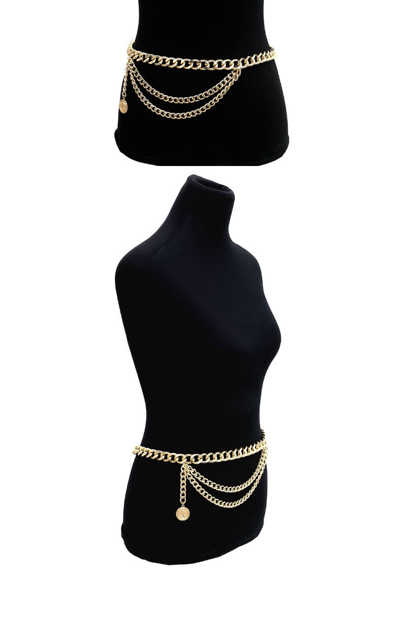 Fashion 130cm Gold 0405 Alloy Geometric Chain Fringe Waist Chain,Waist Chain