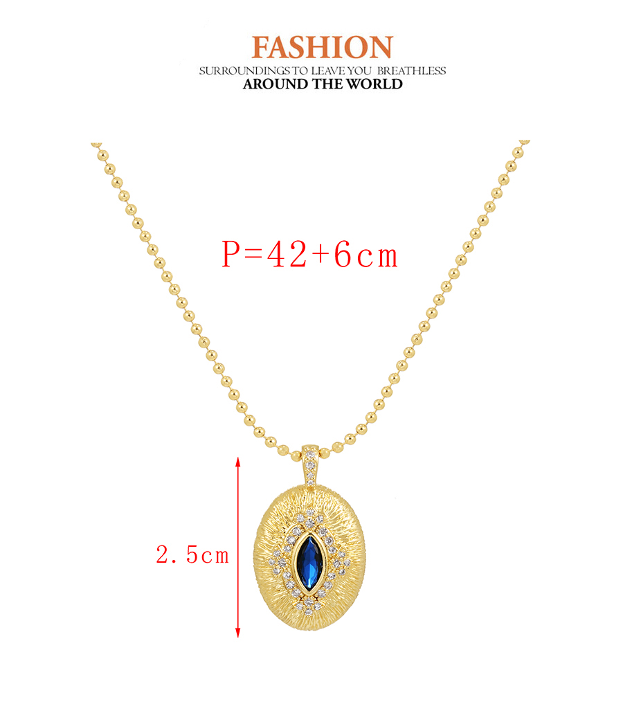 Fashion Gold Bronze Zirconium Heart Pendant Necklace,Necklaces