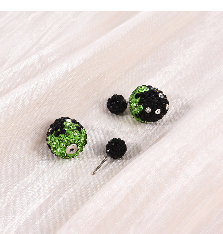 Fashion Black Alloy Diamond Strawberry Stud Earrings,Stud Earrings
