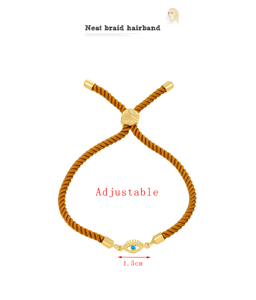 Fashion Gold Copper Drop Oil Eye Beaded Bracelet,Bracelets