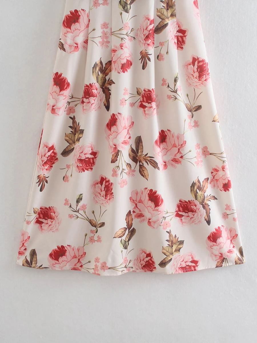 Fashion Printing Printed Slip Dress,Long Dress