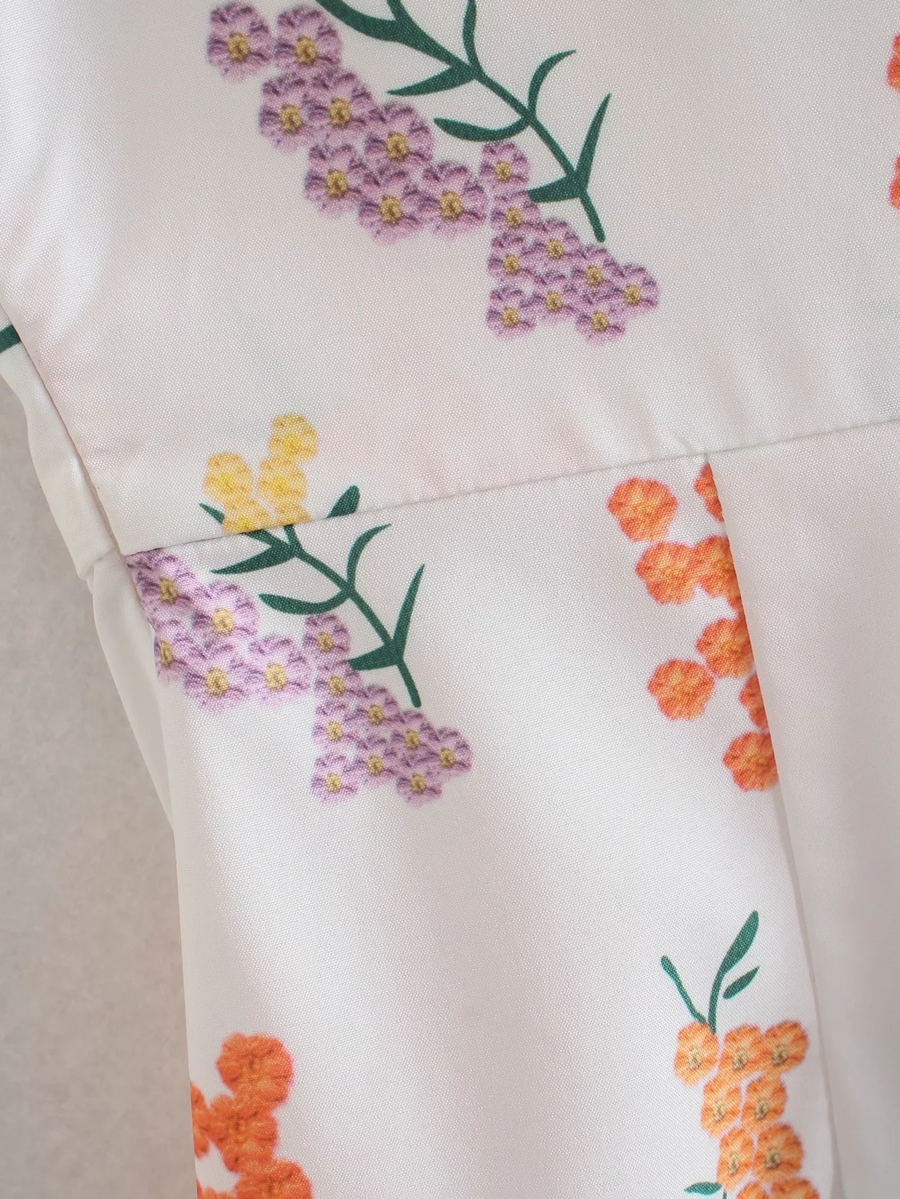 Fashion Floral Printed Slip Dress,Long Dress