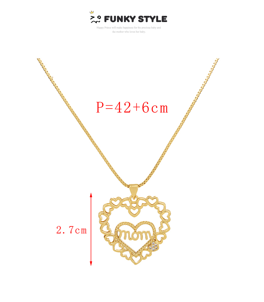 Fashion Gold-2 Bronze Zirconium Pentagram Alphabet Pendant Necklace,Necklaces