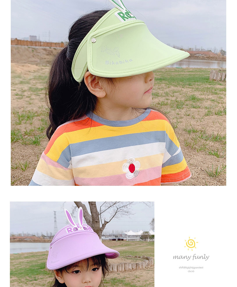 Fashion Et5617 Purple One Size Recommended 2-12 Years Old Chemical Fiber Rabbit Ears Children