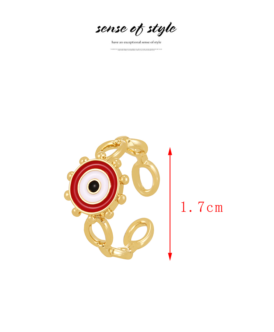 Fashion Gold Bronze Zirconium Eye Ring,Rings